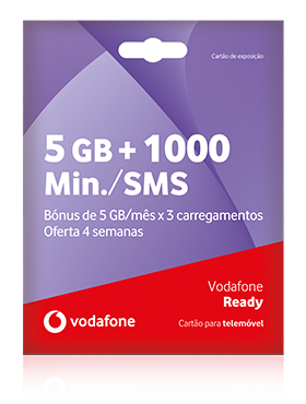 Cartão Vodafone Ready