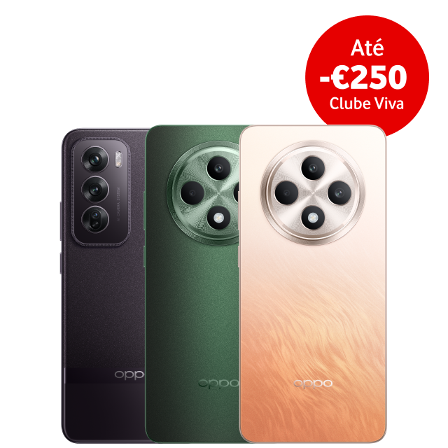 três smarphones lado a lado com cores diferentes