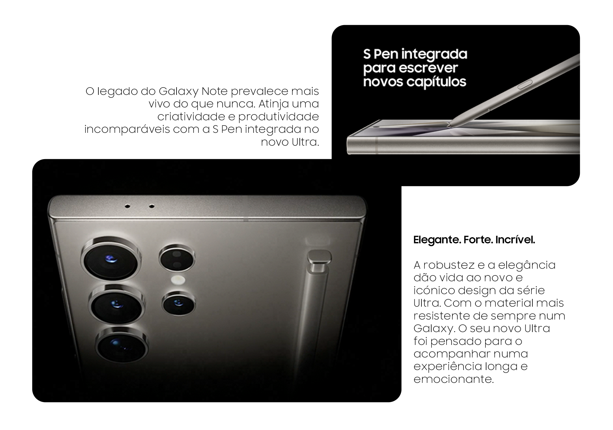 Imagens de vários ângulos do Galaxy S24 Ultra