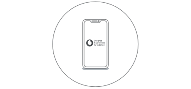 Imagem descritiva do download da App Vodafone Smart para conectar o Curve